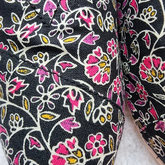 Toms canvas slip-on shoes floral soft comfortable size 8 nwt - Picture 9 of 14